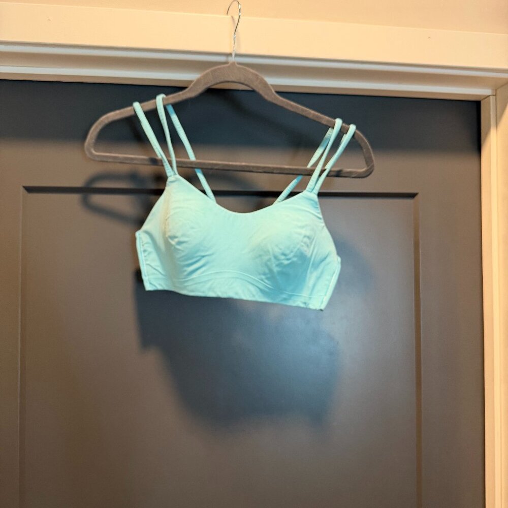 Light blue Like a Cloud Sports bra